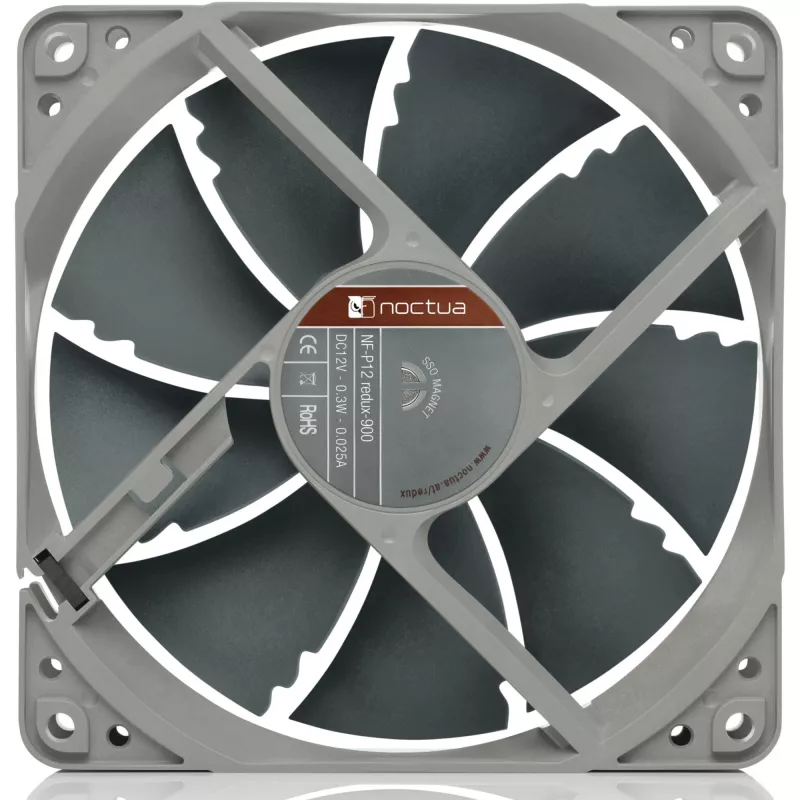 Noctua-Lüfter NF-P12 REDUX-900 — 120×25 mm, 900 U/min, 12V, 92,3 m³/h, 19,8 dB