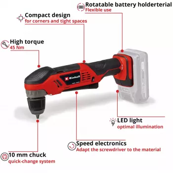 Einhell TE-AD 18 Li 1100 RPM 1,22 kg Schwarz, Rot