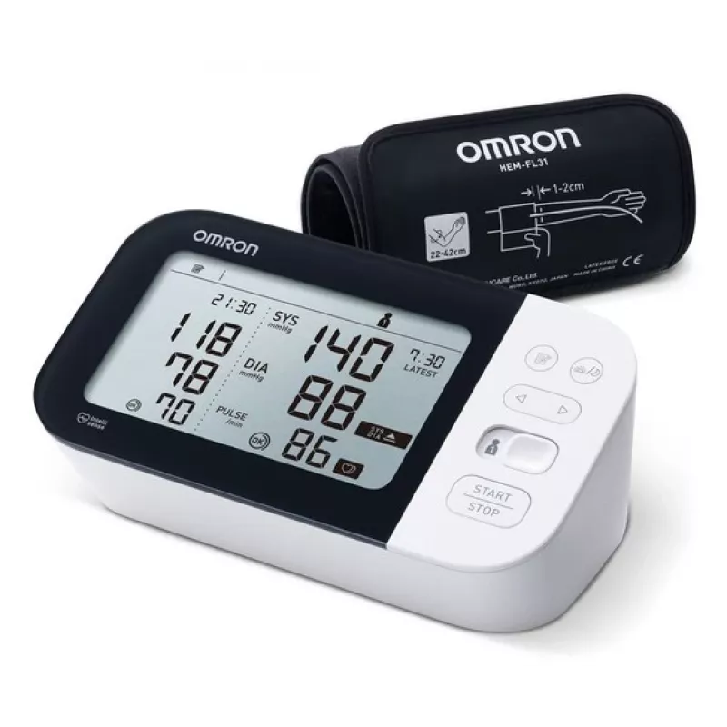 Omron M7 Intelli IT Oberarm-Blutdruckmessgerät, automatisch, 2 Benutzer