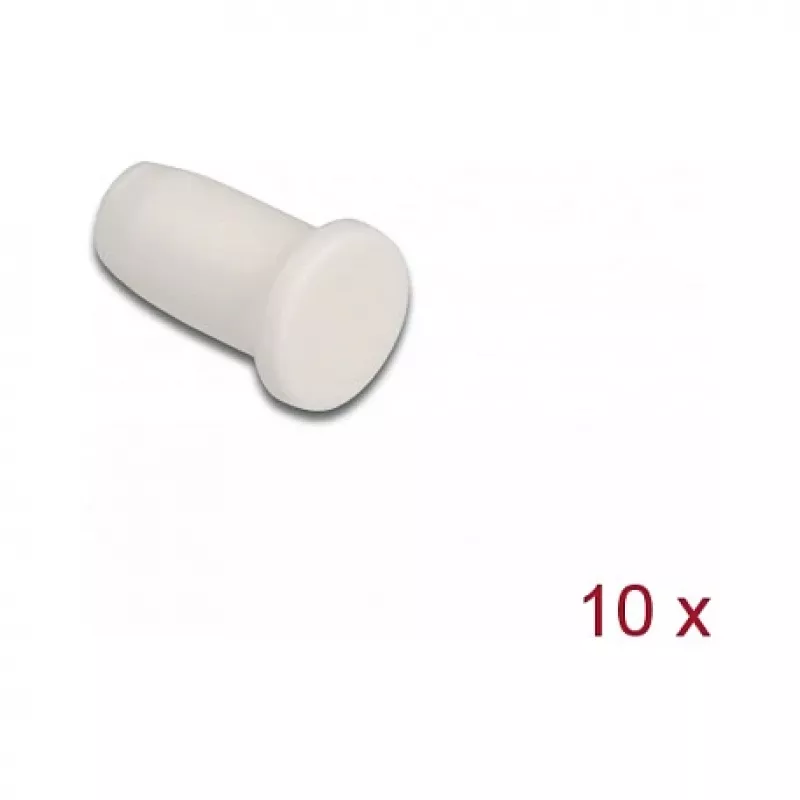 Glasfaser-Staubschutzkappe DeLOCK 86846 10 Stück weiß