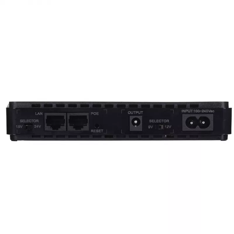Netzteil MPL Power RouterUPS-30-PoE 30 W für den Innenbereich, 100–240 V, schwarz, 160×105×28 mm