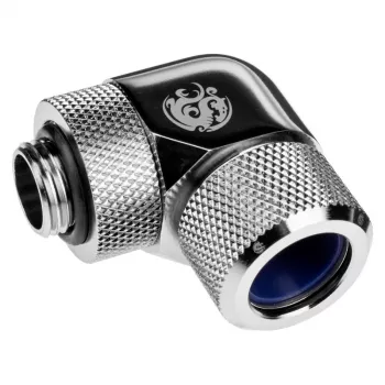 Rohrleitung für Computer-Wasserkühlung BitsPower BP-E90RMLA14 — Messing, 14 mm Durchmesser, Silber