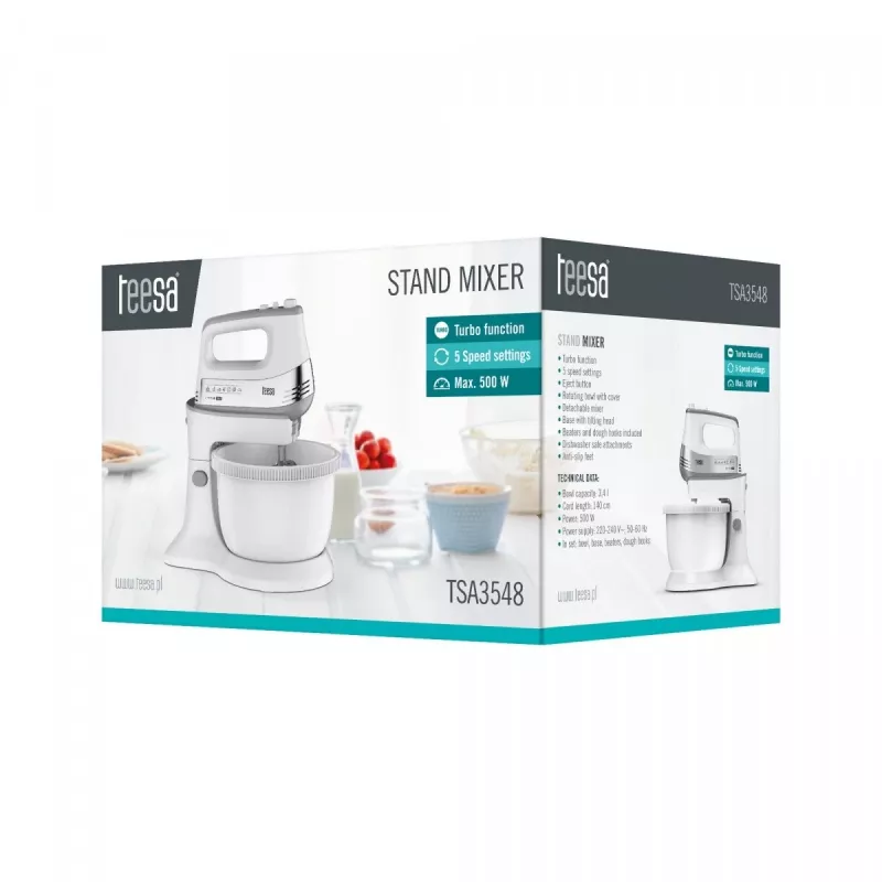 Handmixer mit rotierender Schüssel 500W
