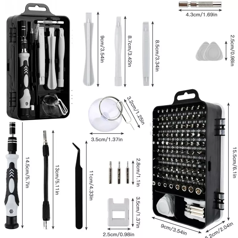 Extralink Präzisions-Schraubendreher-Set, 118 in 1 Torx-Schraubendreher und Präzisionswerkzeuge
