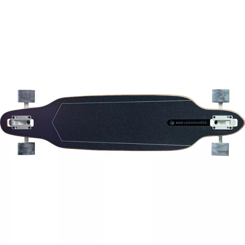 Longboard RAM Solitary Blanc de blanc — RAM-Longboard, weiß/graues Finish