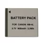 Wiederaufladbarer Akku Extra Digital NB-4L für Canon Geräte, Lithium-Ionen, Ersatz für Canon NB-4L