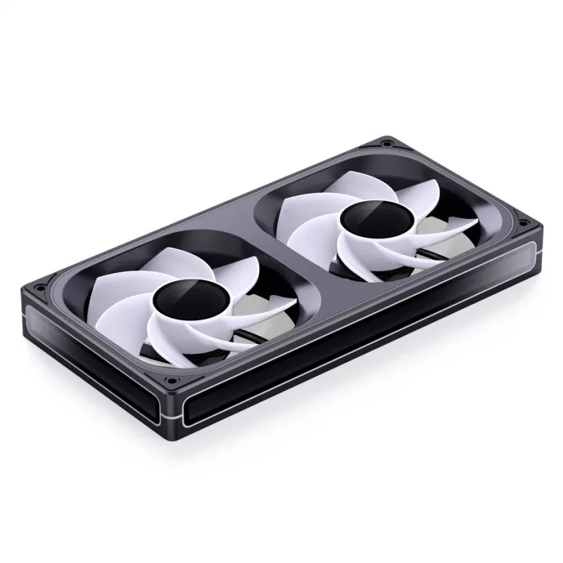 Jonsbo ZB-240BR 120mm Reverse Blade ARGB PWM 2er-Pack Gehäuselüfter - Schwarz