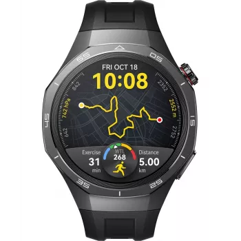 Smartwatch HUAWEI WATCH GT5 Pro 46mm — 1,43 Zoll AMOLED, GPS, 524 mAh, Titangehäuse, schwarzes Armband