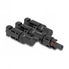 Solarpanel-Steckverbinder DeLOCK DL4 1 x Buchse auf 3 x Stecker schwarz