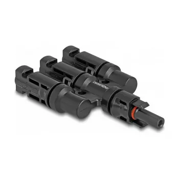 Solarpanel-Steckverbinder DeLOCK DL4 1 x Buchse auf 3 x Stecker schwarz