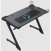 Onex | RGB-Gaming-Schreibtisch mit Becherhalter, Headset-Haken, Gamepad-Halter, 114 cm (B) | GD1200Z | Schwarz