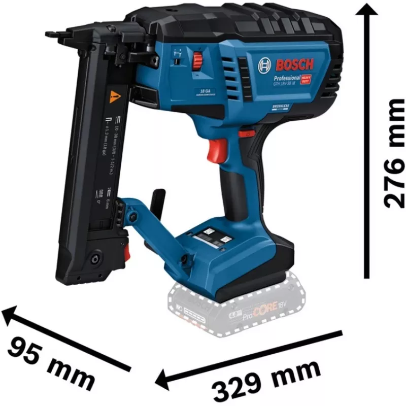 Bosch GTH 18V-38 M Professional Akku-Holztacker, 18 V, Solo (ohne Akku und Ladegerät)