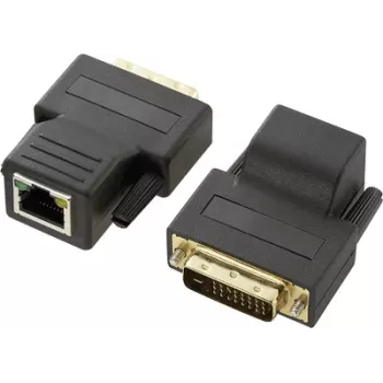 DVI-Extender Renkforce 189872 — verlängert DVI-Signal bis zu 70 m über RJ45-Kabel