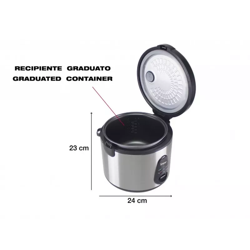 Beper P101VAP002 Reiskocher und Dampfgarer
