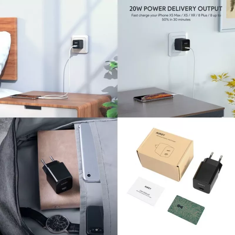 Mini-Netzladegerät PA-Y20S Weiß 1xUSB-C 20W PD Power Delivery