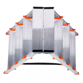 Krause Dopplo doppelseitige Stehleiter silber