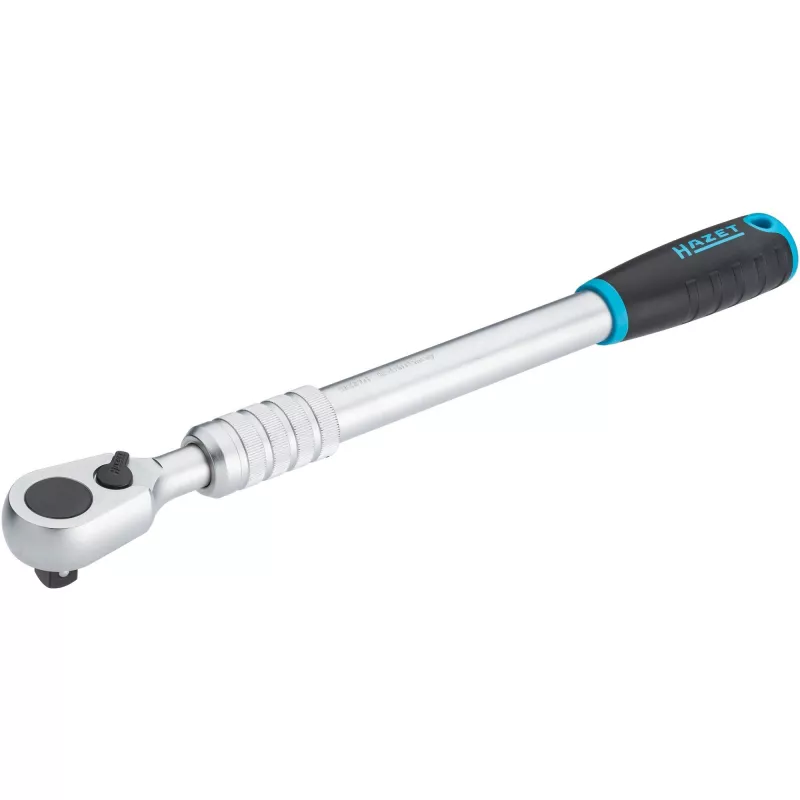 HiPer Feinverzahnter Umschaltknarre 916HPLG, 1/2 (schwarz/Blau, ausziehbar, Betätigungswinkel 4°, Kugelarretierung)