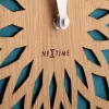 NeXtime Uhr 3149tq Sun Large, Ø50 cm, Wand, Türkis
