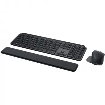 Logitech MX Keys S Combo Tastatur Maus enthalten Büro RF Wireless + Bluetooth QWERTZ Schweizer Graphit