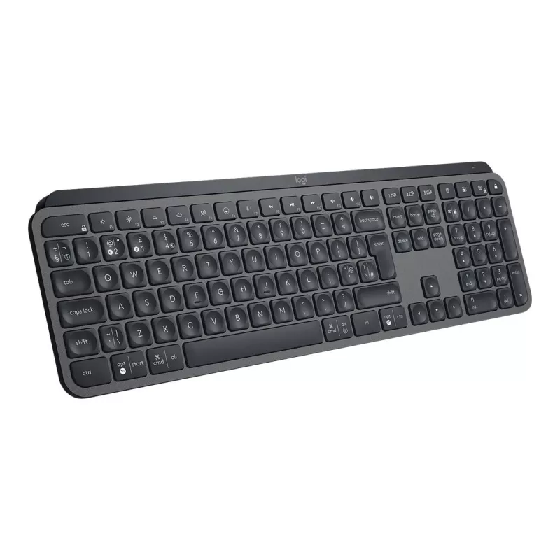 Logitech MX Keys for Business - Tastatur - hintergrundbeleuchtet - Kabellos - Bluetooth, 2,4 GHz - QWERTY - GB - Graphite (920-010250)