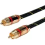 ROLINE GOLD Cinch-Verbindungskabel, einfach, Stecker/Stecker, Rot 5,0 m (11.09.4251)