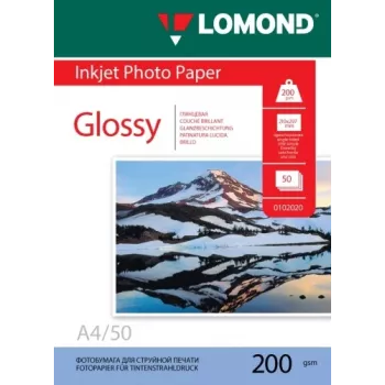 Lomond Foto-Tintenstrahlpapier glänzend 200 g/m² A4, 50 Blatt