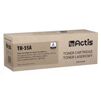 Tonerkartusche ACTIS TH-55A kompatibel mit HP 55A CE255A / Canon CRG-724, schwarz, 6000 Seiten, Einzelpack