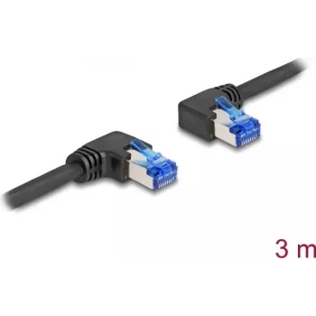 Netzwerkkabel DeLOCK RJ45 Cat.6A S/FTP 3m Schwarz