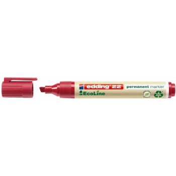 Permanentmarker Edding 22 EcoLine Keilspitze Rot