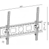 TV-Halterung TB TB-851 für Fernseher bis 100 Zoll, max. Belastung 90 kg, VESA 800x600