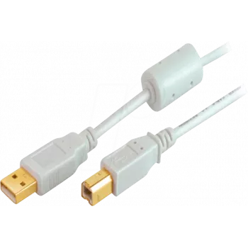 USB-Kabel USB 2.0 ShiverPeaks BS77022 1,8 m Grau