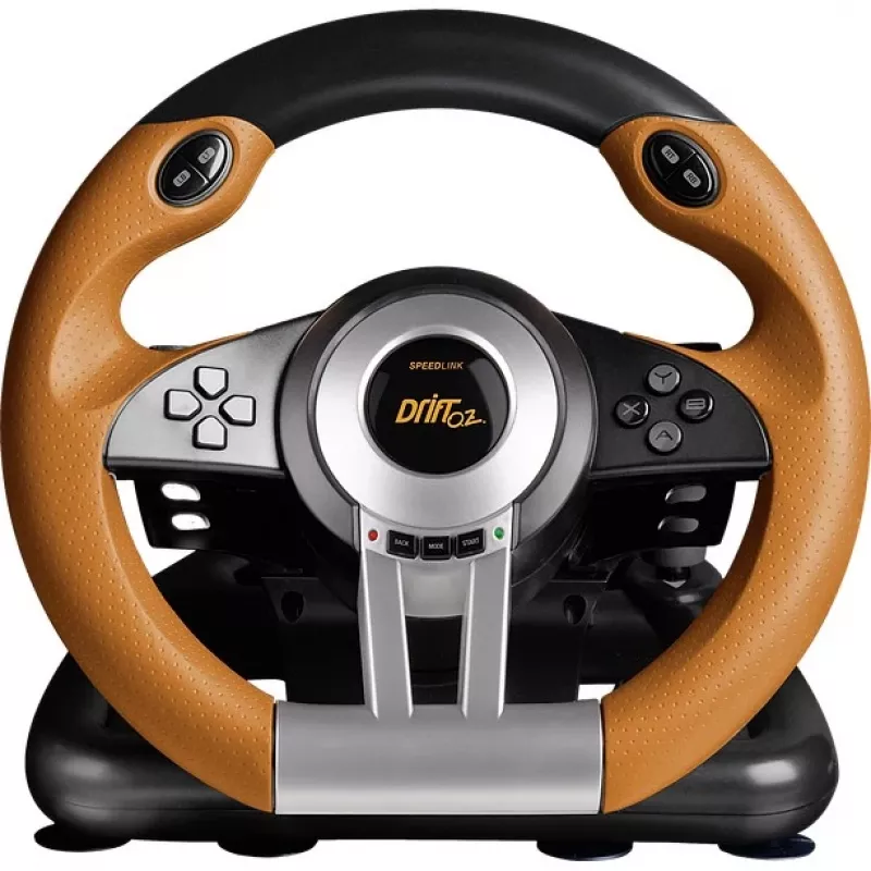 Lenkrad + Pedale Speedlink DRIFT O.Z. Schwarz Grau Orange