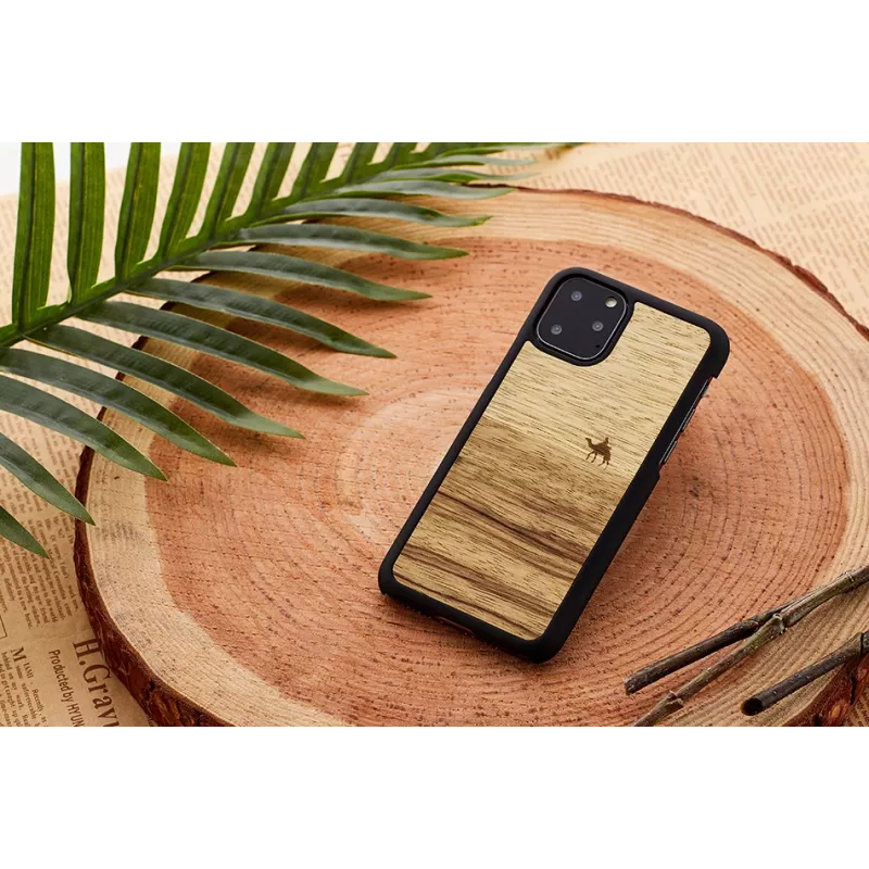 Smartphone-Hülle man and wood für iPhone 11 Pro Max — terra Schwarz