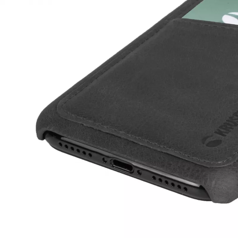 Cover Krusell Sunne 2 Card Cover iPhone XS Max Schwarz