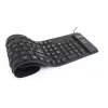 Silikon-Tastatur USB+PS/2 schwarz
