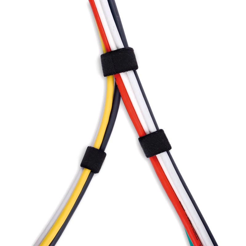 LABEL THE CABLE LTC PRO Roll Strap, doppelseitiger Klettband-Rolle, 25 m schwarz