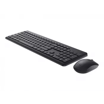 DELL Tastatur und Maus - KM3322W - Ukrainisch (QWERTY), Full-Size (100 %), Kabellos, RF Wireless, QWERTY, Schwarz, Maus enthalten