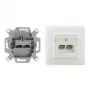 RJ-45 Netzwerkdose Rutenbeck 136112070 Weiß