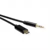 ROLINE Adapter USB-C auf Klinkenstecker - USB-C männlich umkehrbar zu Stereo Mini-Klinkenstecker männlich