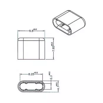 Buchsen-Schutzkappe DeLOCK 64008 USB Type-C Schwarz