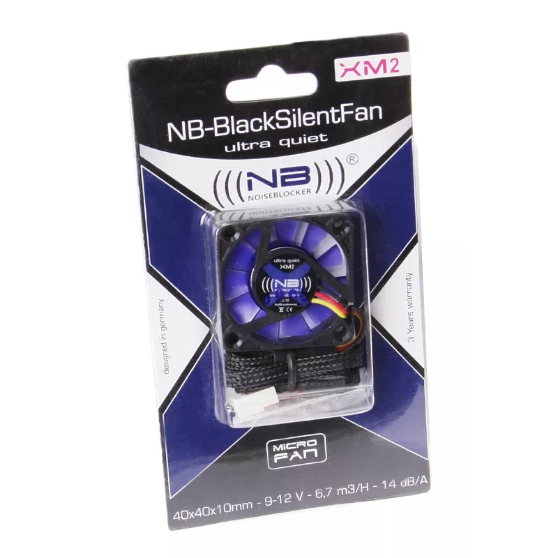 NOISEBLOCKER SchwarzSilentFan XM-2 40mm Schwarz
