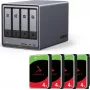 NAS-Gehäuse UGREEN DXP4800 Plus mit 16TB (4×4TB) SATA-Laufwerken, 4-Bay RAID-fähig
