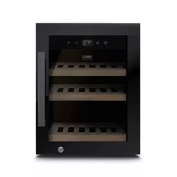 Caso | Weinkühlschrank | WineExclusive 12 | Energieeffizienzklasse G | Flaschenkapazität 12 | Kühltechnologie Kompressor | Schwarz