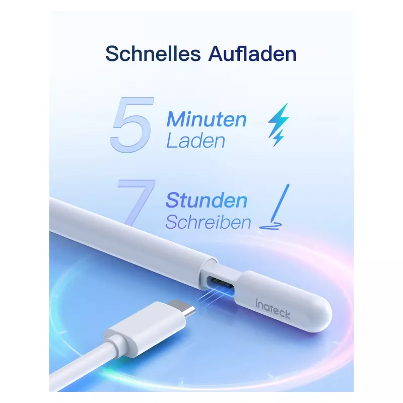 Stylus Pen Inateck PCL005_WHITE — kompatibel mit iPad Pro, iPad Mini, iPad 6–10