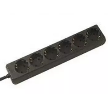 Power Extension Bachmann 381.141S 1.5m 6 AC Outlets Schwarz