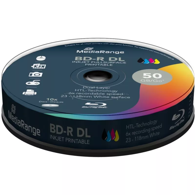 BD-R MediaRange MR509 50GB 10 Stück