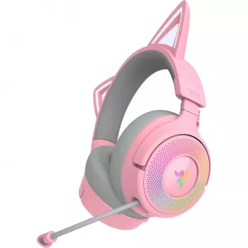Razer Kraken Kitty V3 Pro - Quartz Headset Kabelgebunden & Kabellos Kopfband Gaming USB Typ-A Bluetooth Rose