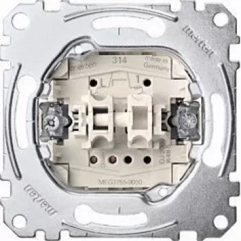 Taster Merten MEG3755-0000, 1P, metallic, 250 V AC, 10 A