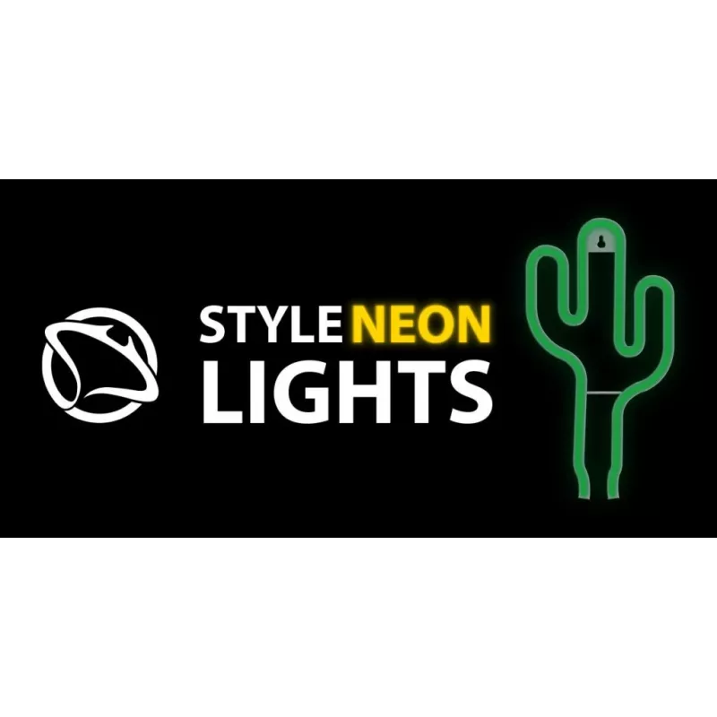 Neonlicht MANTA SNL74GN Kaktusgrün — dekoratives Neon-Schild, Modell SNL74GN