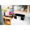 Standlautsprecher JVC RD-E874B Bluetooth 20W Schwarz Silber – Stand-Audiosystem